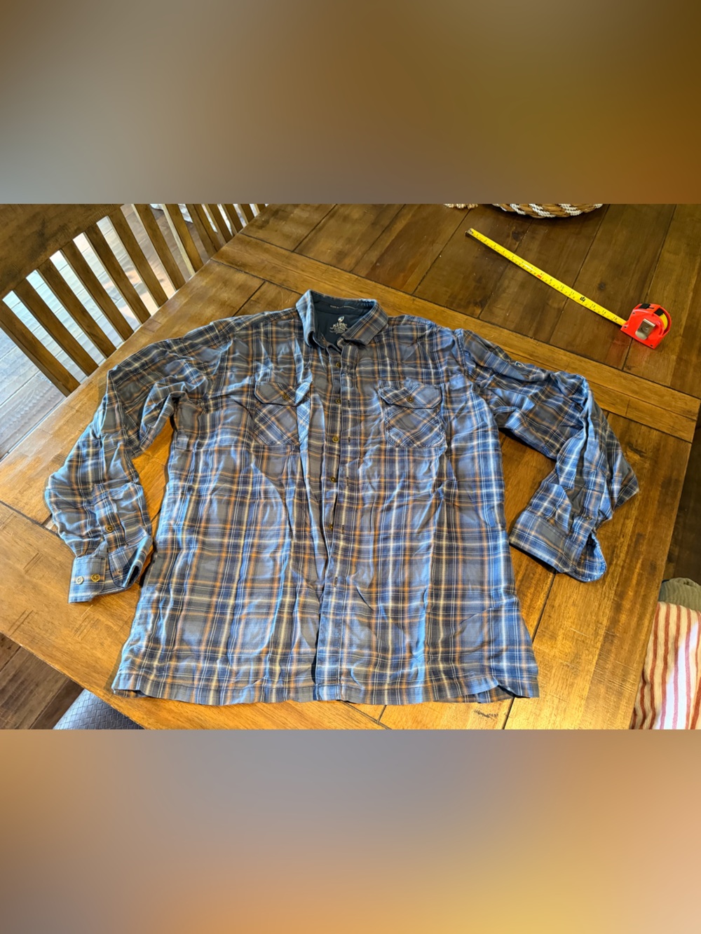 Kuhl Men's Blue Plaid Button-Down Shirt